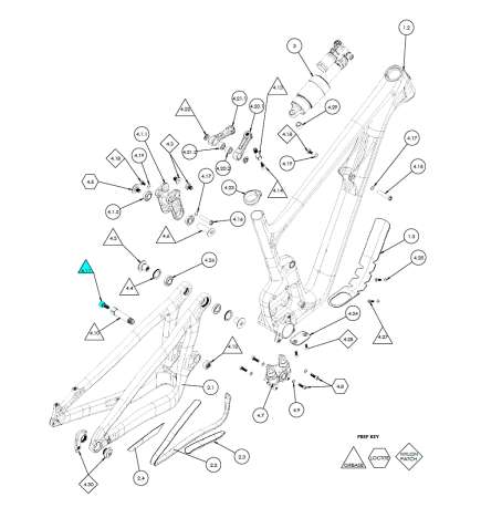 Yeti Cycles Collet Wedge Assembly - 1 Pezzo